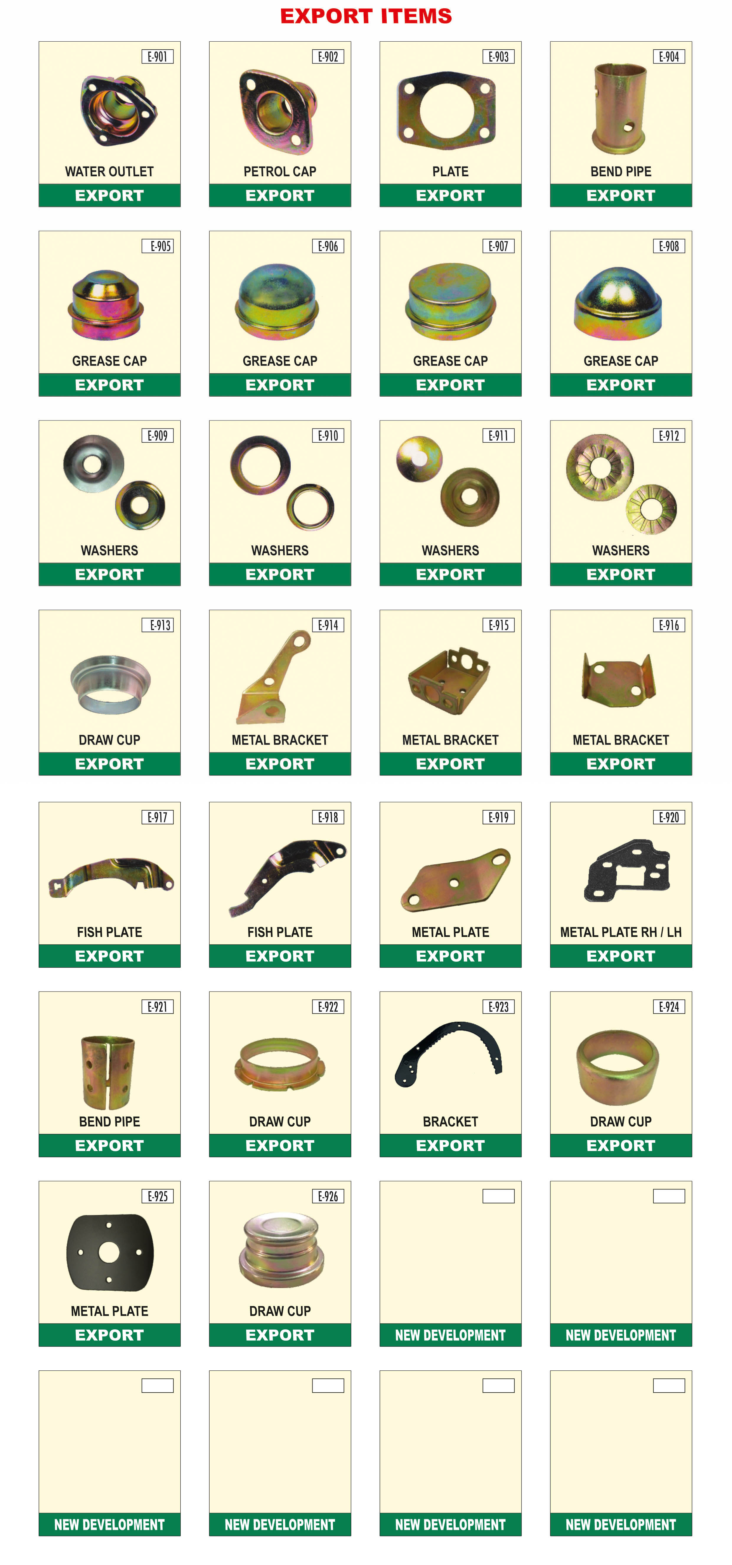 Export Item Products